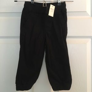 NEW WITH TAGS! Gap Boys 18-24 months black pants